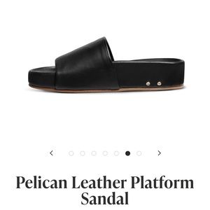 BEEK platform slides 99.9% brand new black chic